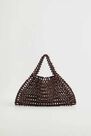 Mango - brown Wood beaded bag Mango - brown Wood beaded bag