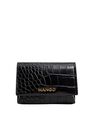 Mango - Black Mini croc-effect purse Mango - Black Mini croc-effect purse