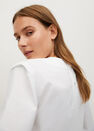 Mango - white Pleated cotton blouse Mango - white Pleated cotton blouse