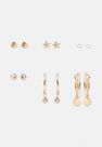 Missguided - Gold Gold Look Seashell Mix Earring Multipack Missguided - Gold Gold Look Seashell Mix Earring Multipack