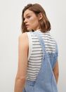 Mango - open blue Light denim pinafore dress, Women Mango - open blue Light denim pinafore dress, Women
