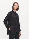 Reserved - Ladies’ Satin Sheen Shirt - Black Reserved - Ladies’ Satin Sheen Shirt - Black