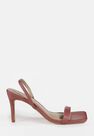 Missguided - Pink Square Toe Slingback Mid Heels Missguided - Pink Square Toe Slingback Mid Heels