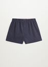 Mango - Navy Striped Cotton Boxer Shorts Mango - Navy Striped Cotton Boxer Shorts