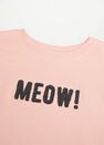 Mango - Light Pastel Pink Printed Organic Cotton Sweatshirt Mango - Light Pastel Pink Printed Organic Cotton Sweatshirt