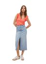 Mango - bright red Ruffled strap top, Women Mango - bright red Ruffled strap top, Women