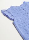 Mango - lt-pastel purple Ruched blouse with ruffles Mango - lt-pastel purple Ruched blouse with ruffles