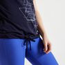 DOMYOS - M/L Women's Cardio Fitness T-Shirt 120 - /Printed, Dark Blue DOMYOS - M/L Women's Cardio Fitness T-Shirt 120 - /Printed, Dark Blue
