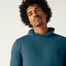 DOMYOS - Large Fitness Hoodie with Kangaroo Pocket Pattern, Turquoise DOMYOS - Large Fitness Hoodie with Kangaroo Pocket Pattern, Turquoise
