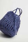 Mango - medium blue Braided bucket bag Mango - medium blue Braided bucket bag