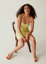 Mango - lt-pastel orange Quilted heeled sandals Mango - lt-pastel orange Quilted heeled sandals