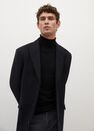 Mango - black 100% merino wool washable sweater Mango - black 100% merino wool washable sweater