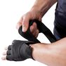 DOMYOS - Small 900 Weight Training Glove with Double Rip-Tab Cuff - Black/Grey, Black DOMYOS - Small 900 Weight Training Glove with Double Rip-Tab Cuff - Black/Grey, Black