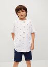 Mango - natural white Boats printed cotton T-shirt, Kids Boy Mango - natural white Boats printed cotton T-shirt, Kids Boy