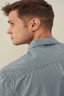 Salsa Jeans - Blue Slim fit shirt with microprint Salsa Jeans - Blue Slim fit shirt with microprint