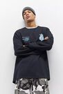 Urban Outfitters - Black UO Enlightenment Black Long-Sleeve T-Shirt Urban Outfitters - Black UO Enlightenment Black Long-Sleeve T-Shirt