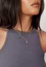 Missguided - Gold Look Gothic Initial Pendant S Necklace Missguided - Gold Look Gothic Initial Pendant S Necklace