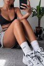Urban Outfitters - White Iets Frans'.. Logo Text Sport Socks Urban Outfitters - White Iets Frans'.. Logo Text Sport Socks