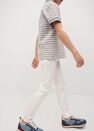 Mango - white Slim-fit cotton trousers Mango - white Slim-fit cotton trousers