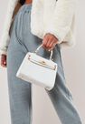 Missguided - White White Croc Effect Mini Handbag Missguided - White White Croc Effect Mini Handbag