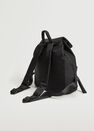 Mango - Black Quilted Backpack, Women Mango - Black Quilted Backpack, Women
