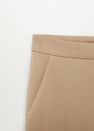 Mango - light beige Pleat straight trousers Mango - light beige Pleat straight trousers