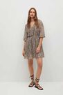 Mango - green Printed pleated dress Mango - green Printed pleated dress