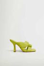 Mango - Bright Green Knot Heel Sandals Mango - Bright Green Knot Heel Sandals