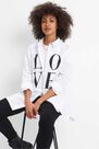Mohito - Oversize Printed Shirt - White Mohito - Oversize Printed Shirt - White