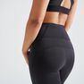 DOMYOS - W33 L31 / 500 Women's Fitness Cardio Training Leggings - Black DOMYOS - W33 L31 / 500 Women's Fitness Cardio Training Leggings - Black