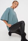 Missguided - Blue Drop Shoulder Oversized T Shirt Missguided - Blue Drop Shoulder Oversized T Shirt