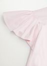 Mango - Lt-Pastel Pink Frills Cotton T-Shirt, Women Mango - Lt-Pastel Pink Frills Cotton T-Shirt, Women