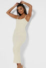 Missguided - Camel Sand Rib Strappy Midi Dress Missguided - Camel Sand Rib Strappy Midi Dress
