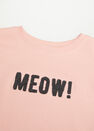 Mango - Light Pastel Pink Printed Organic Cotton Sweatshirt Mango - Light Pastel Pink Printed Organic Cotton Sweatshirt