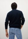 Mango - navy Quilted panel cardigan Mango - navy Quilted panel cardigan