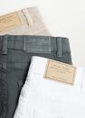 Mango - white Slim-fit cotton trousers Mango - white Slim-fit cotton trousers