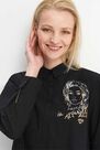 Mohito - Oversize Printed Shirt - Black Mohito - Oversize Printed Shirt - Black