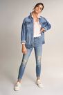 Salsa Jeans - Blue Cropped ripped Elegant jeans Salsa Jeans - Blue Cropped ripped Elegant jeans