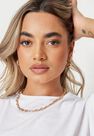 Missguided - Gold Look Round Twist Mini Hoop Earrings Missguided - Gold Look Round Twist Mini Hoop Earrings