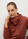 Mango - rust - copper Hooded knit sweatshirt Mango - rust - copper Hooded knit sweatshirt