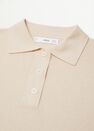 Mango - light beige Oversized knitted polo shirt Mango - light beige Oversized knitted polo shirt