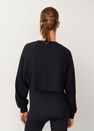 Mango - Black Sporty Crop Sweatshirt Mango - Black Sporty Crop Sweatshirt