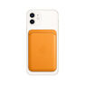 APPLE - Apple Leather Wallet California Poppy with MagSafe for iPhone APPLE - Apple Leather Wallet California Poppy with MagSafe for iPhone