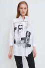 Mohito - Printed Shirt Eco Aware - White Mohito - Printed Shirt Eco Aware - White