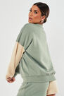 Missguided - Green Co Ord Colourblock Sweatshirt Missguided - Green Co Ord Colourblock Sweatshirt