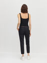 Reserved - Cigarette pants with belt - Black SERS & BELT Reserved - Cigarette pants with belt - Black SERS & BELT
