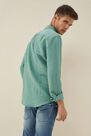 Salsa Jeans - Blue Slim fit linen shirt Salsa Jeans - Blue Slim fit linen shirt