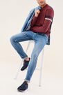 Salsa Jeans - Red Regular Fit Jumpper With Texture Salsa Jeans - Red Regular Fit Jumpper With Texture
