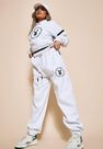 Missguided - Grey Playboy X Missguided Marl Varsity Pin Tuck Joggers Missguided - Grey Playboy X Missguided Marl Varsity Pin Tuck Joggers