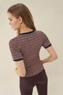 Salsa Jeans - Blue Striped knitted t-shirt Salsa Jeans - Blue Striped knitted t-shirt